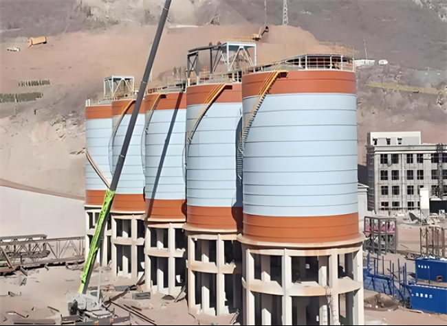 天桥高架钢板仓